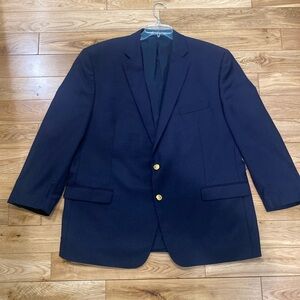 Ralph Lauren Suit Coat Navy Blue Sports Jacket size 48R